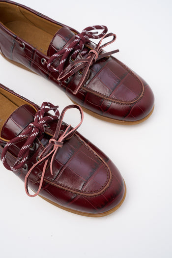 Tre Emme Stringata Bordaux Donna - 4