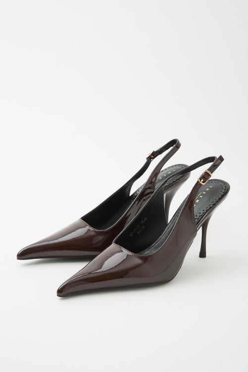Tre Emme Slingback Brown Donna - 2