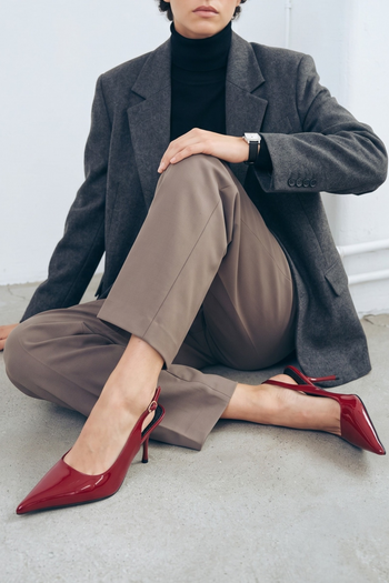 Tre Emme Slingback Wine Donna - 10