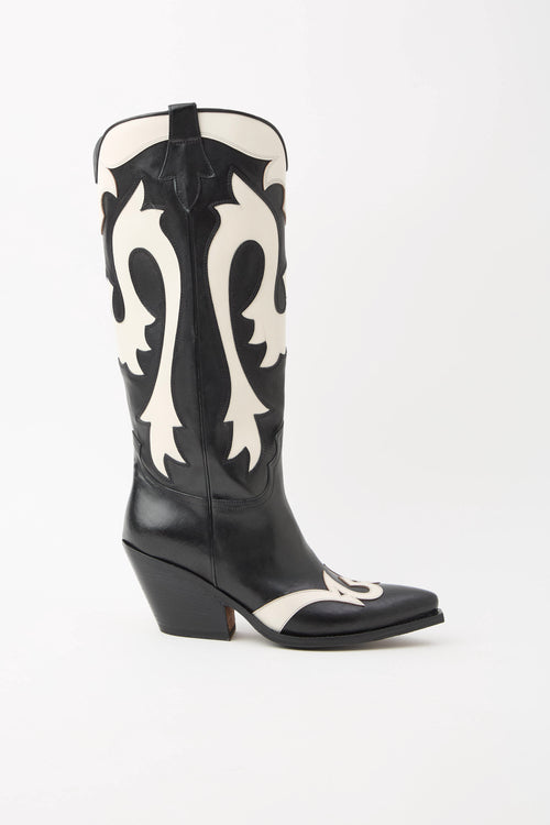 Tre Emme Stivale Latte/nero Donna - 1