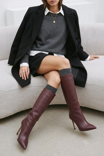 Tre Emme Stivale Burgundy Donna - 7