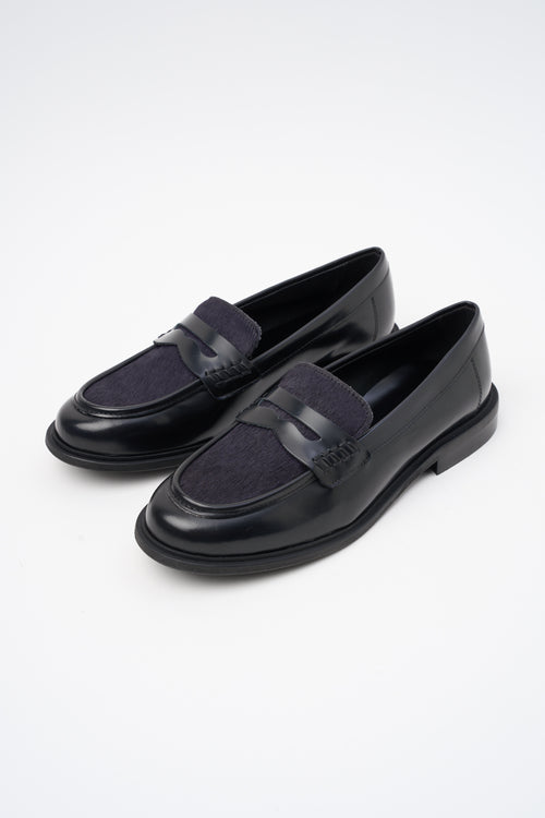 Tre Emme Mocassino Blu/cavallino Donna - 2