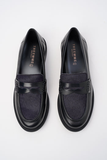 Tre Emme Mocassino Blu/cavallino Donna - 4