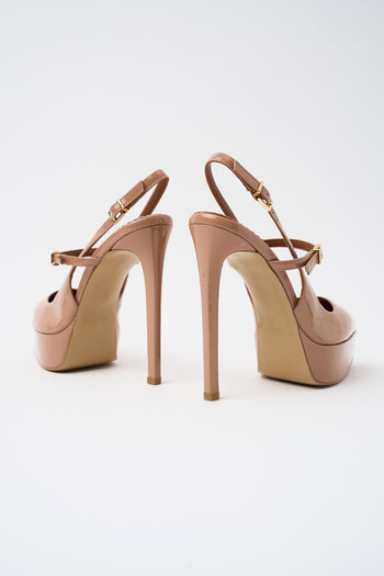 Tre Emme Slingback Dark Nude Donna - 6