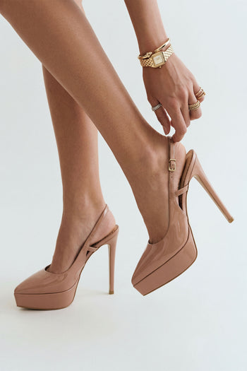 Tre Emme Slingback Dark Nude Donna - 9
