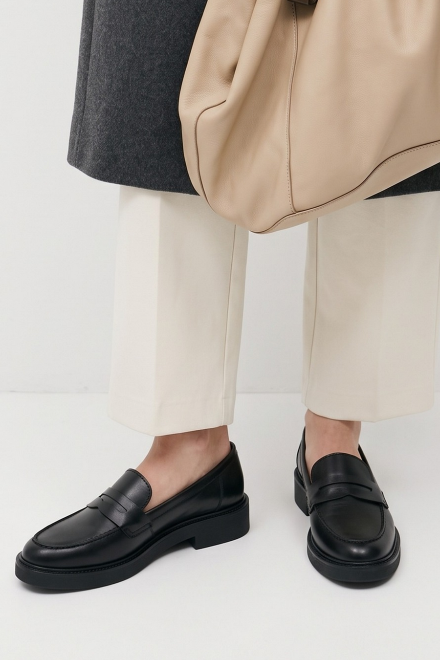 Tre Emme Mocassino Nero Donna