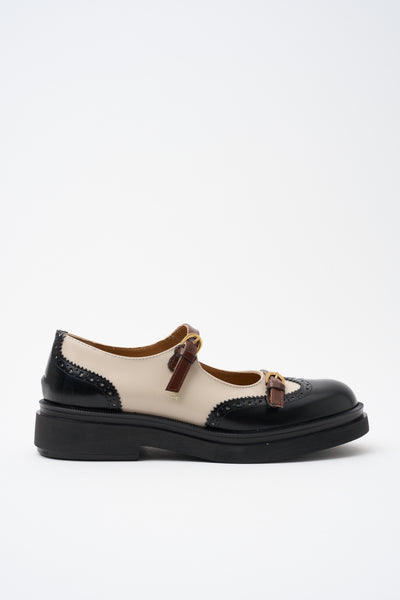 Tre Emme Stringata Taupe/nero/marrone Donna