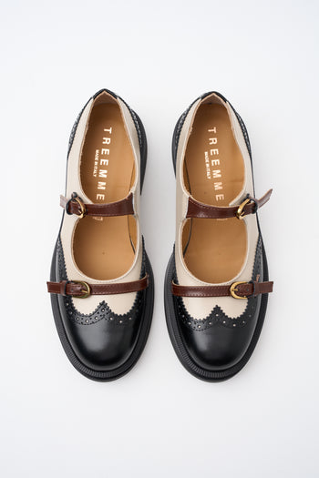 Tre Emme Stringata Taupe/nero/marrone Donna - 4
