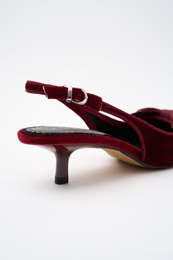Tre Emme Slingback Bordaux Donna - 5