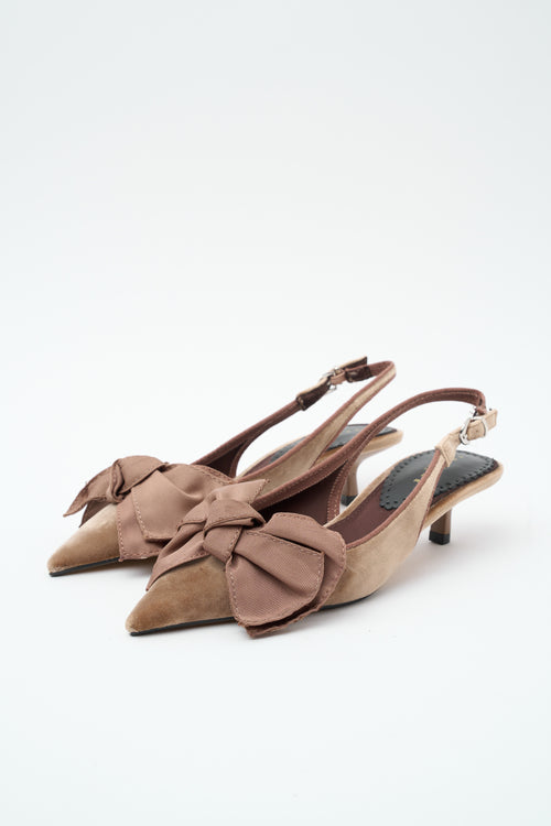 Tre Emme Slingback Taupe Donna - 2