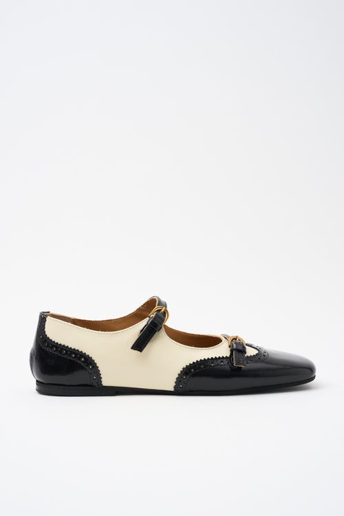 Tre Emme Ballerina Talco/nero Donna - 1