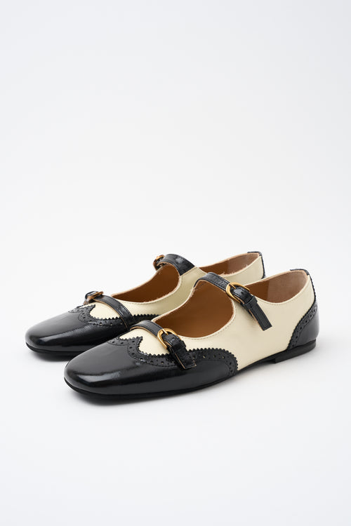 Tre Emme Ballerina Talco/nero Donna - 2
