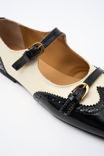 Tre Emme Ballerina Talco/nero Donna - 4