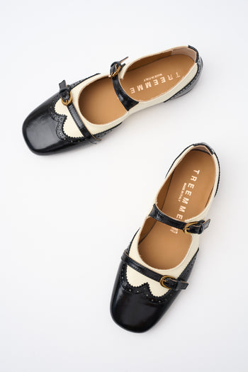 Tre Emme Ballerina Talco/nero Donna - 6