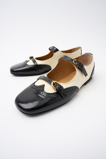 Tre Emme Ballerina Talco/nero Donna - 7