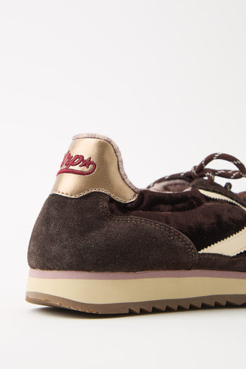 Tre Emme Sneaker Combi Chocolate Velvet Donna - 6