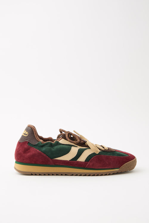 Tre Emme Sneaker Combi Burgundy Green Donna - 1