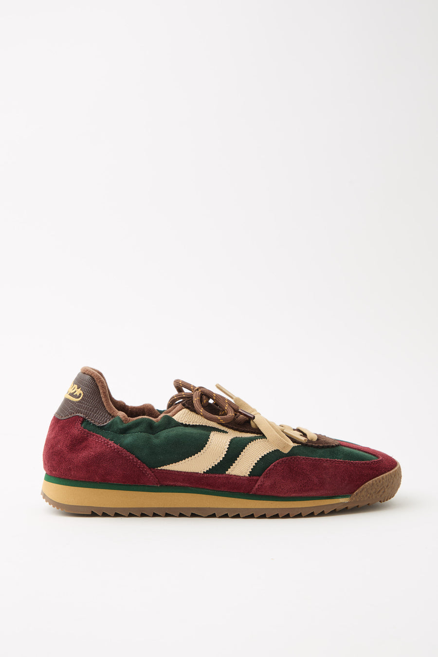 Tre Emme Sneaker Combi Burgundy Green Donna