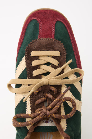 Tre Emme Sneaker Combi Burgundy Green Donna - 3