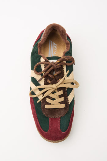 Tre Emme Sneaker Combi Burgundy Green Donna - 4
