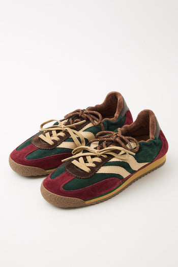 Tre Emme Sneaker Combi Burgundy Green Donna - 5