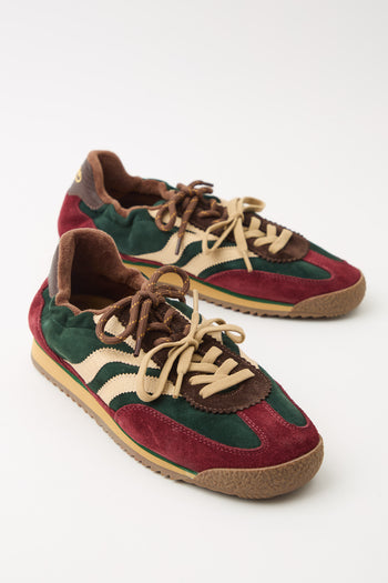 Tre Emme Sneaker Combi Burgundy Green Donna - 7