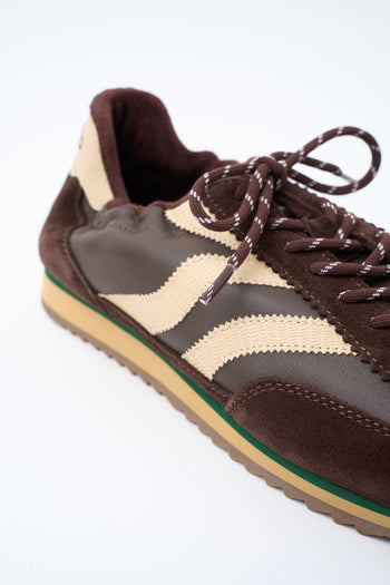 Tre Emme Sneaker Combi Dark Brown Uomo - 4