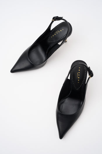 Tre Emme Slingback Nero Donna - 3