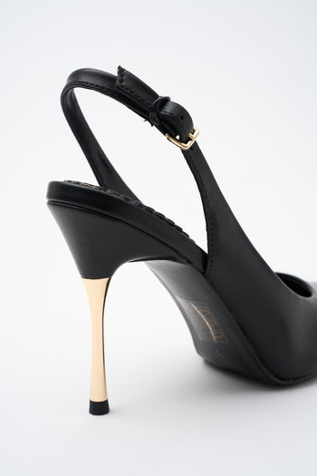 Tre Emme Slingback Nero Donna - 5