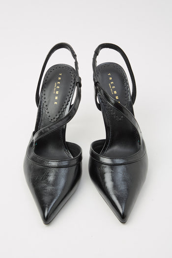 Tre Emme Slingback Nero Donna - 3