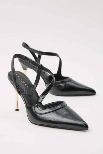 Tre Emme Slingback Nero Donna - 4
