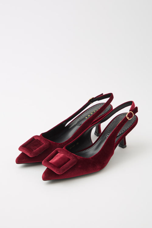Tre Emme Slingback Wine Donna - 2