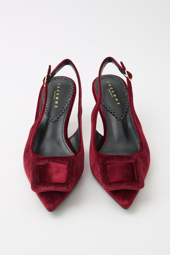 Tre Emme Slingback Wine Donna - 3