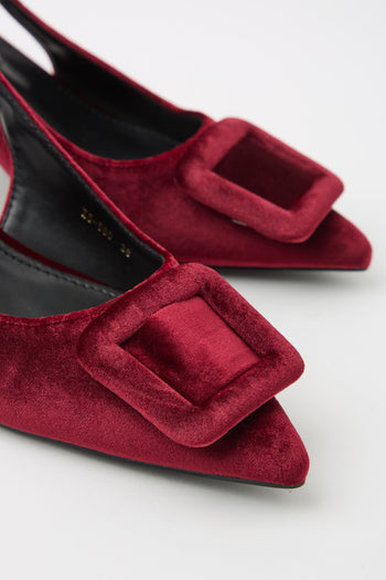 Tre Emme Slingback Wine Donna - 4
