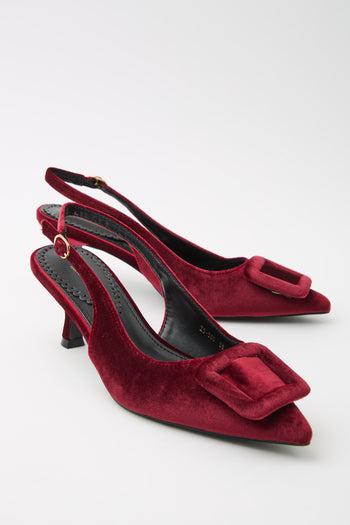 Tre Emme Slingback Wine Donna - 5