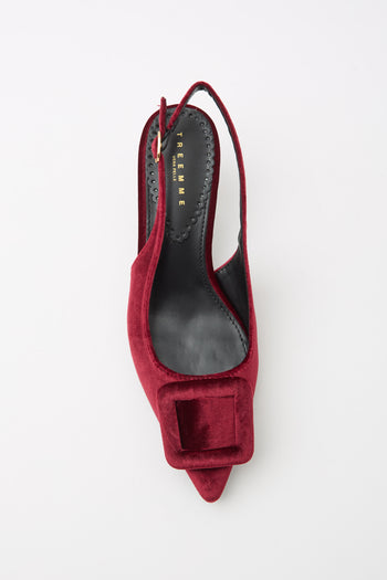 Tre Emme Slingback Wine Donna - 6