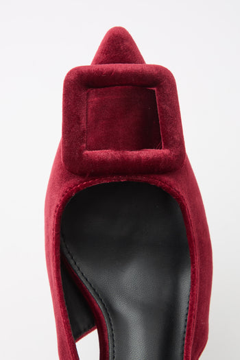 Tre Emme Slingback Wine Donna - 7