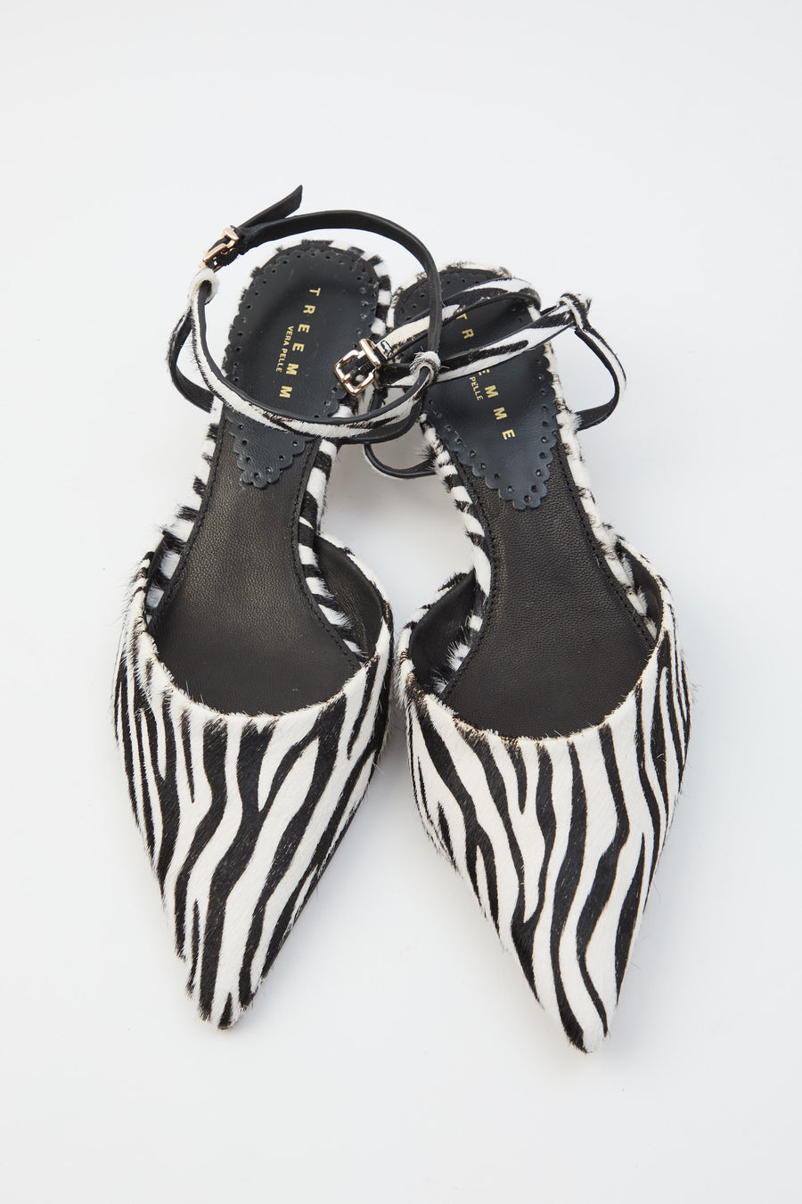 Tre Emme Slingback Zebra Donna