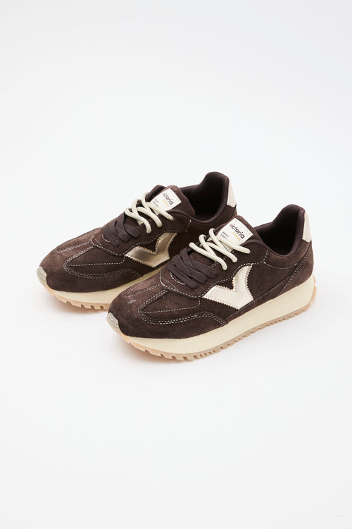 Victoria Sneaker Marron Donna - 2
