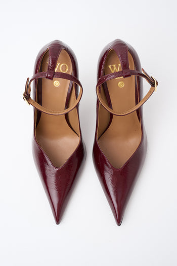 Wo Milano Décolleté Bordaux Donna - 5