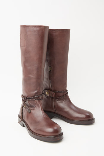 Zolfo X Tre Emme Stivale Dark Brown Donna - 7
