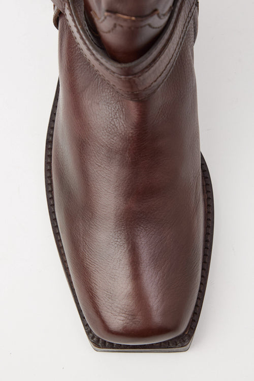 Zolfo X Tre Emme Stivale Dark Brown Donna - 2