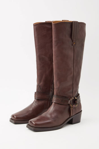 Zolfo X Tre Emme Stivale Dark Brown Donna - 4