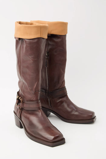 Zolfo X Tre Emme Stivale Dark Brown Donna - 6