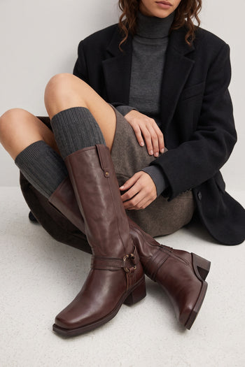 Zolfo X Tre Emme Stivale Dark Brown Donna - 7