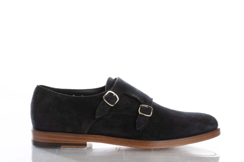 Santoni Stringata Blu Uomo