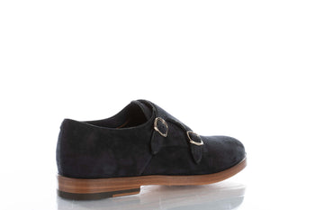 Santoni Stringata Blu Uomo - 3