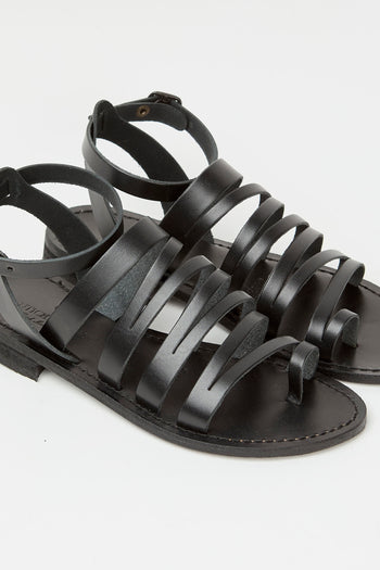 Antichi Romani Sandalo Nero Donna - 3