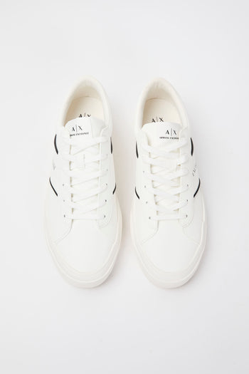 Armani Exchange Sneaker Op.white+black Uomo - 3