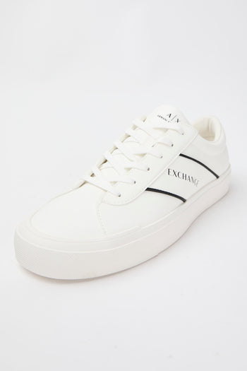 Armani Exchange Sneaker Op.white+black Uomo - 4